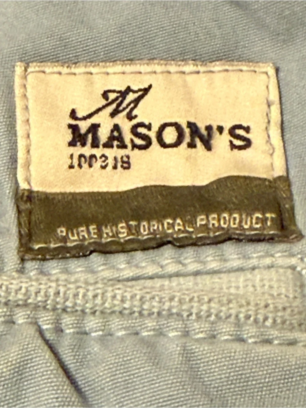Mason Light Blue Flat Front Cotton Shorts